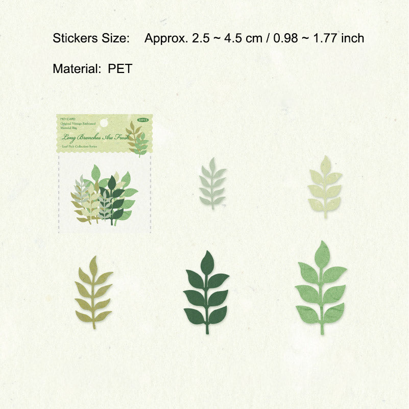 30 Pcs Hollow Cutout Paper Leaf YZSWJ