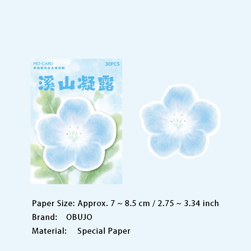 30 Sheets Flower Shape Notepad JRSHQ
