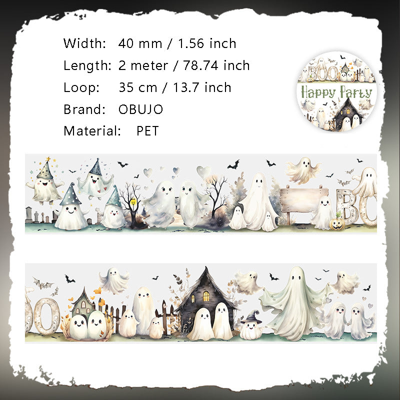 1 Roll Gothic Halloween Night PET Tape PDWH