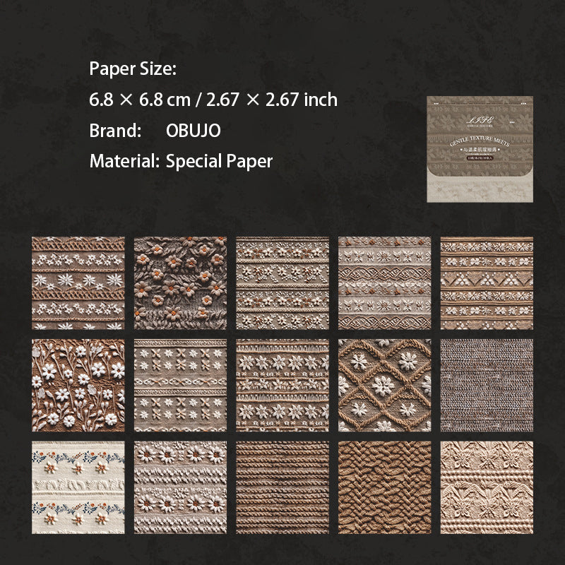 30 Sheets Natural Texture Paper Pad WRJL