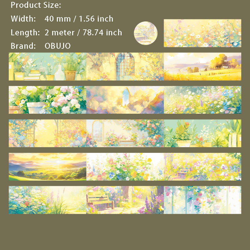 1 Roll Cartoon Landscape Washi Tape MGMJ