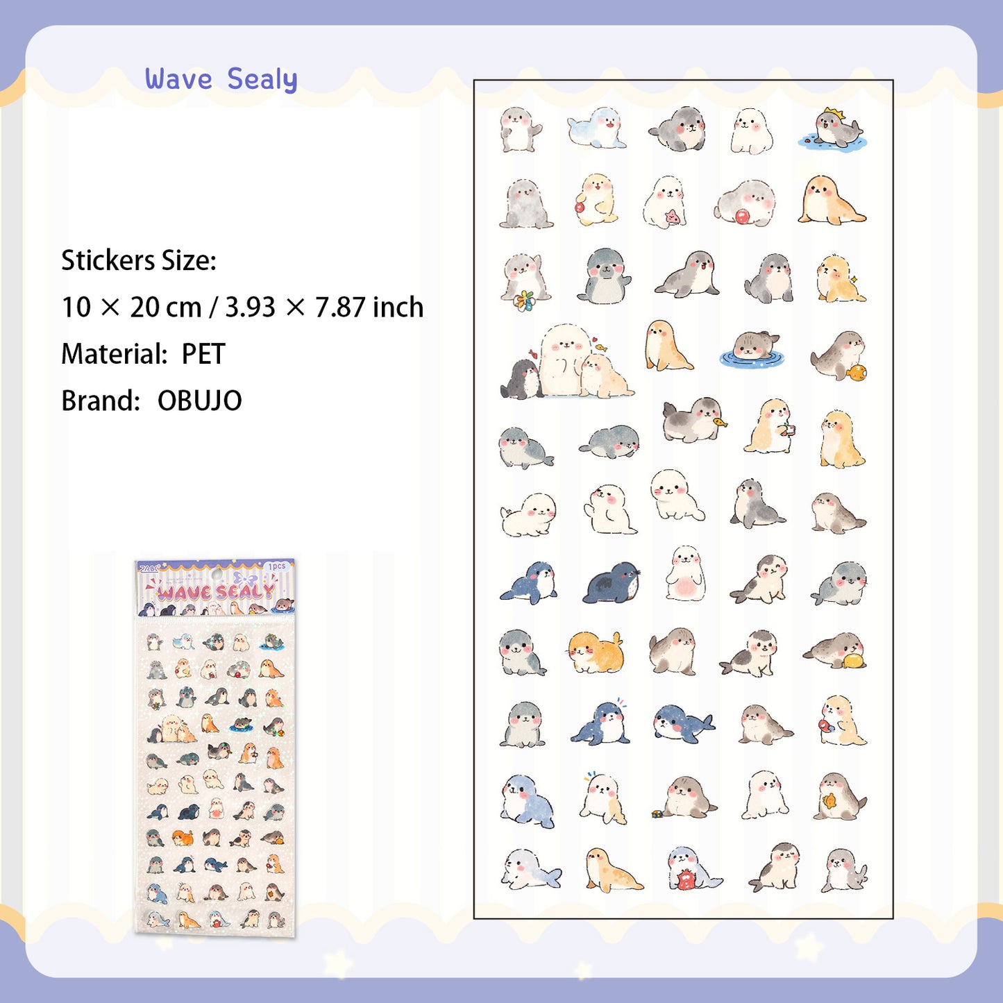 1 Sheet Cute Animal Planner Stickers KLMYJ