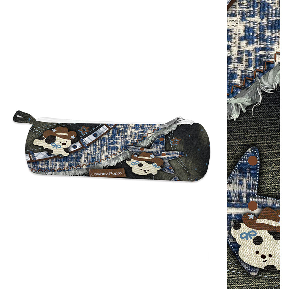 Artisan Oil Painting Canvas Pencil Case