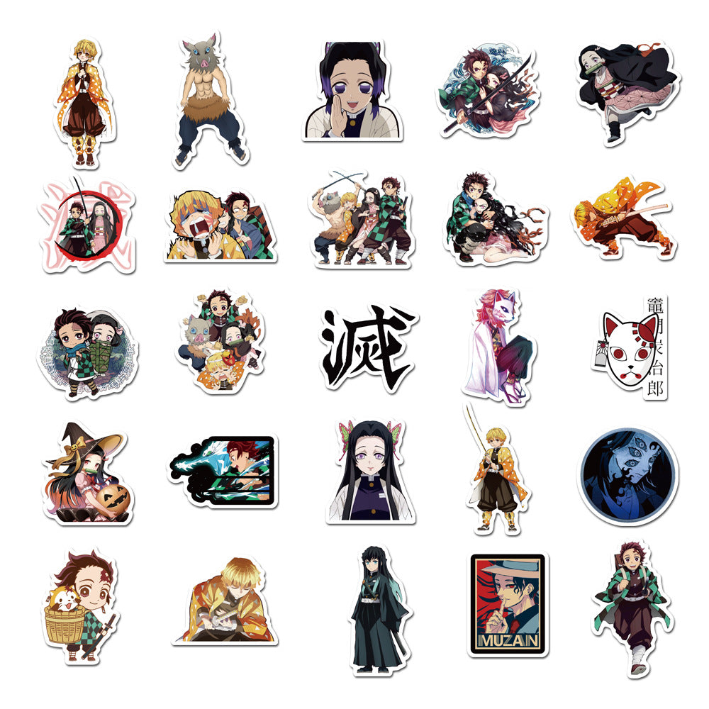 50 Pcs Vinyl Anime Stickers TZ844