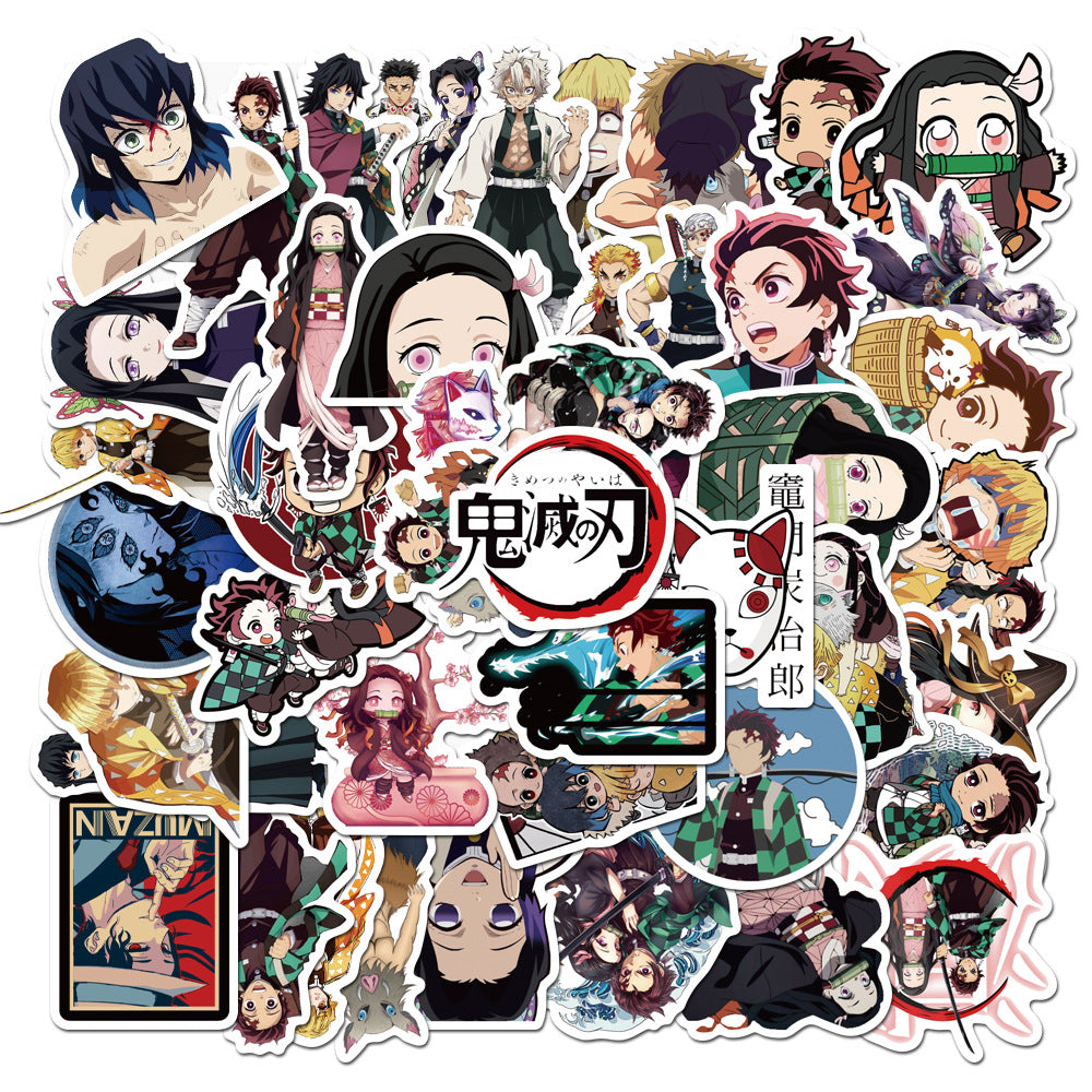 50 Pcs Vinyl Anime Stickers TZ844