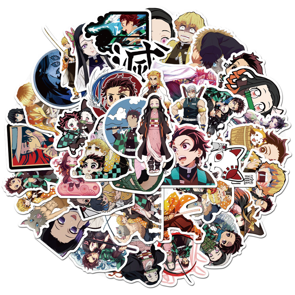 50 Pcs Vinyl Anime Stickers TZ844