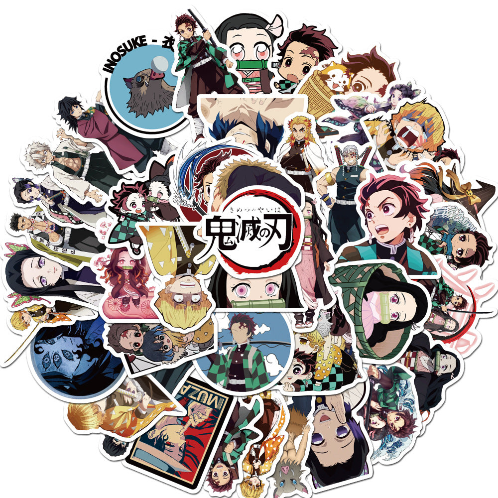 50 Pcs Vinyl Anime Stickers TZ844