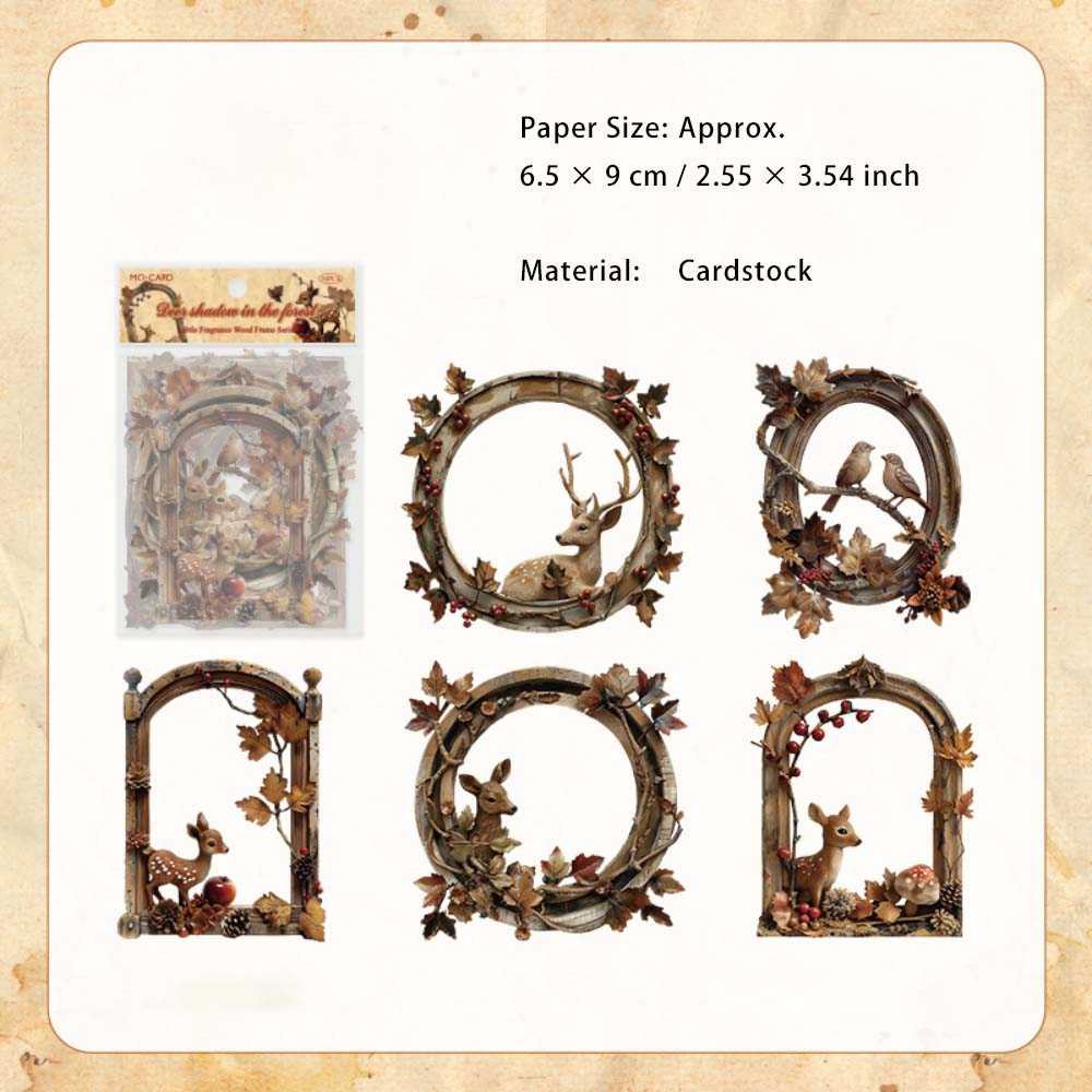 10 Pcs Vintage Frame Stickers AXMK