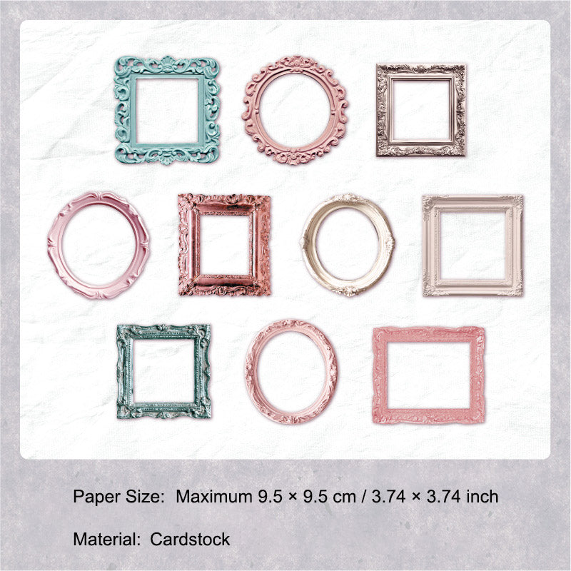 10 Pcs Vinage Frame Cardstock Paper CZAY