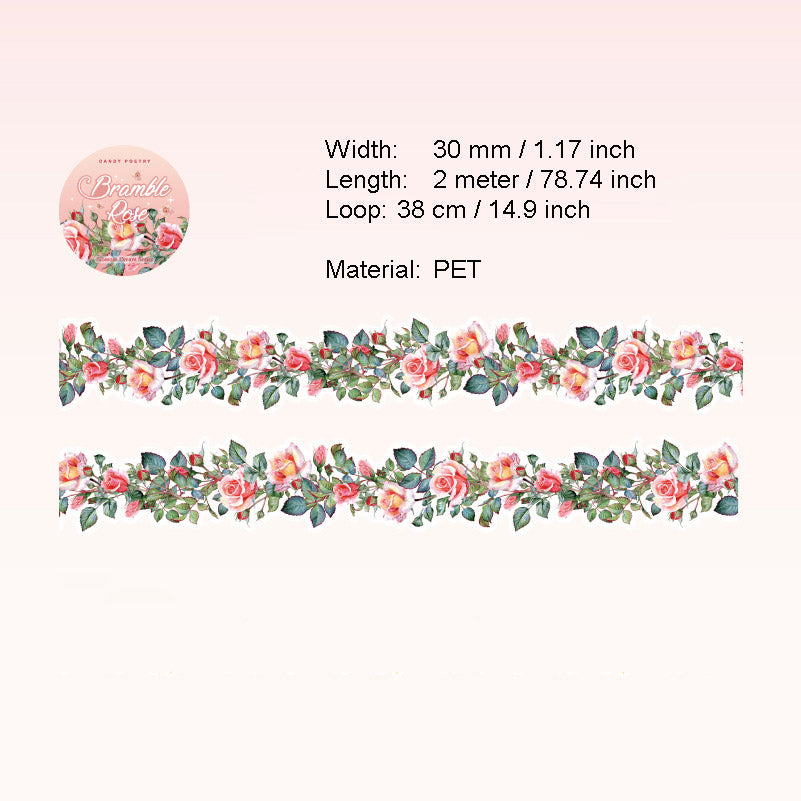 1 Roll Flower Vine PET Stickers HKMJ