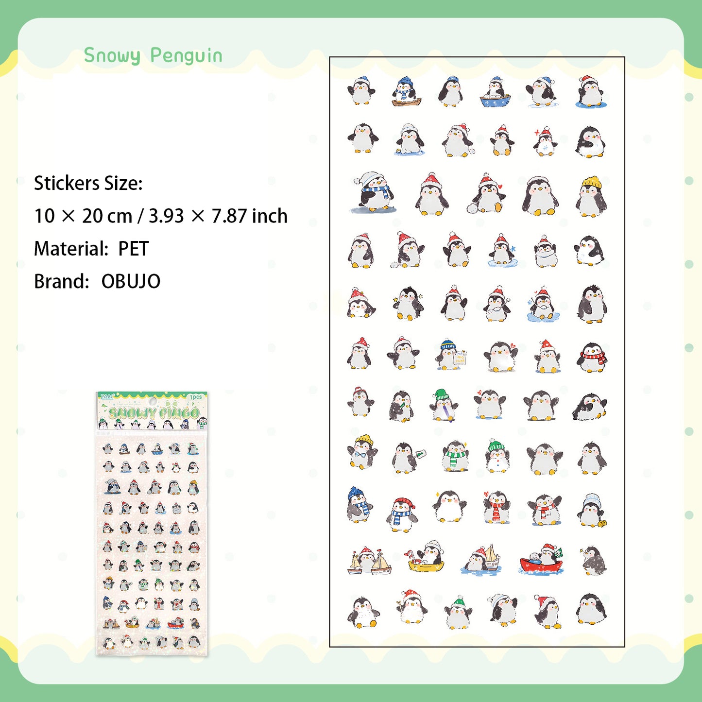 1 Sheet Cute Animal Planner Stickers KLMYJ