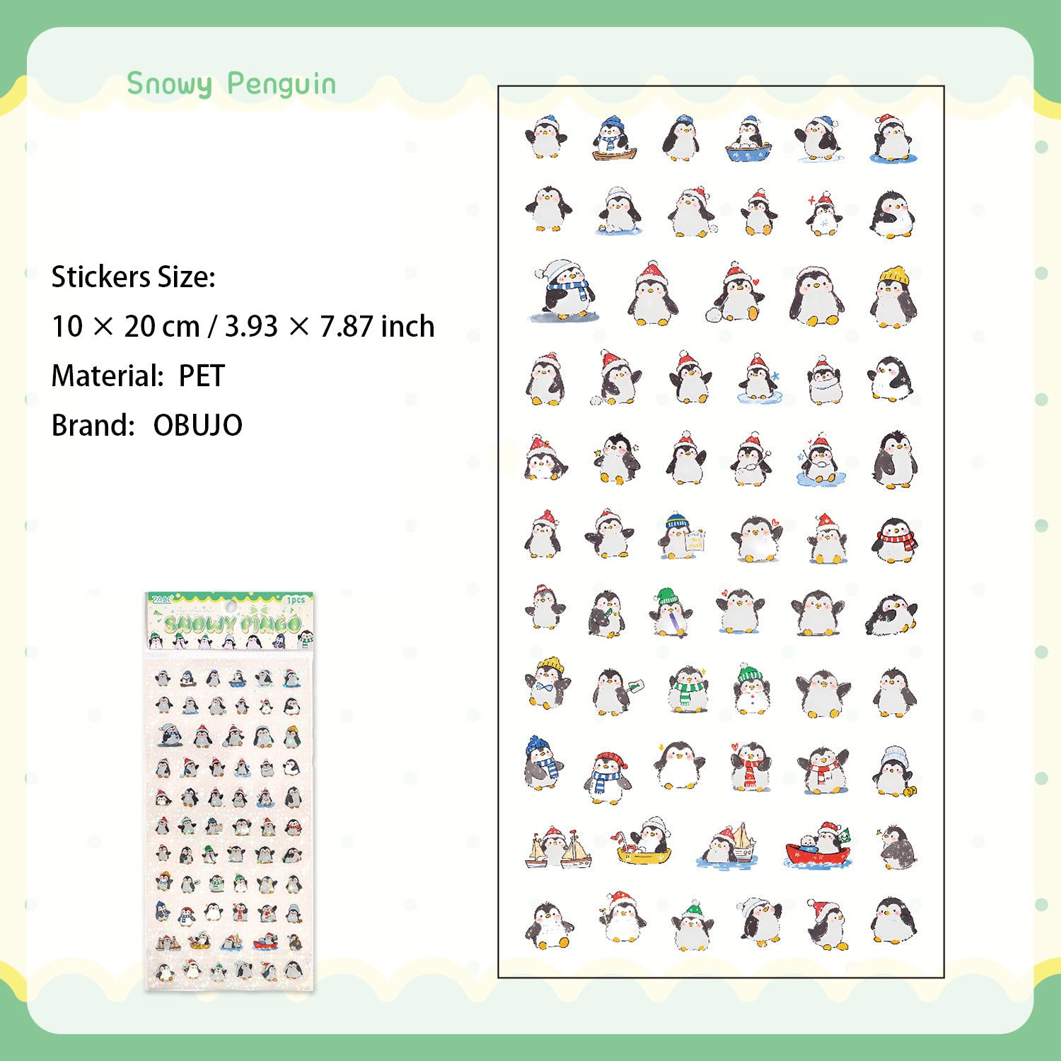 1 Sheet Cute Animal Planner Stickers KLMYJ