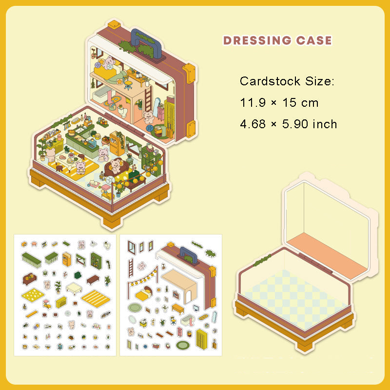 3D Shop Room Scene Stickers Kit KTJS