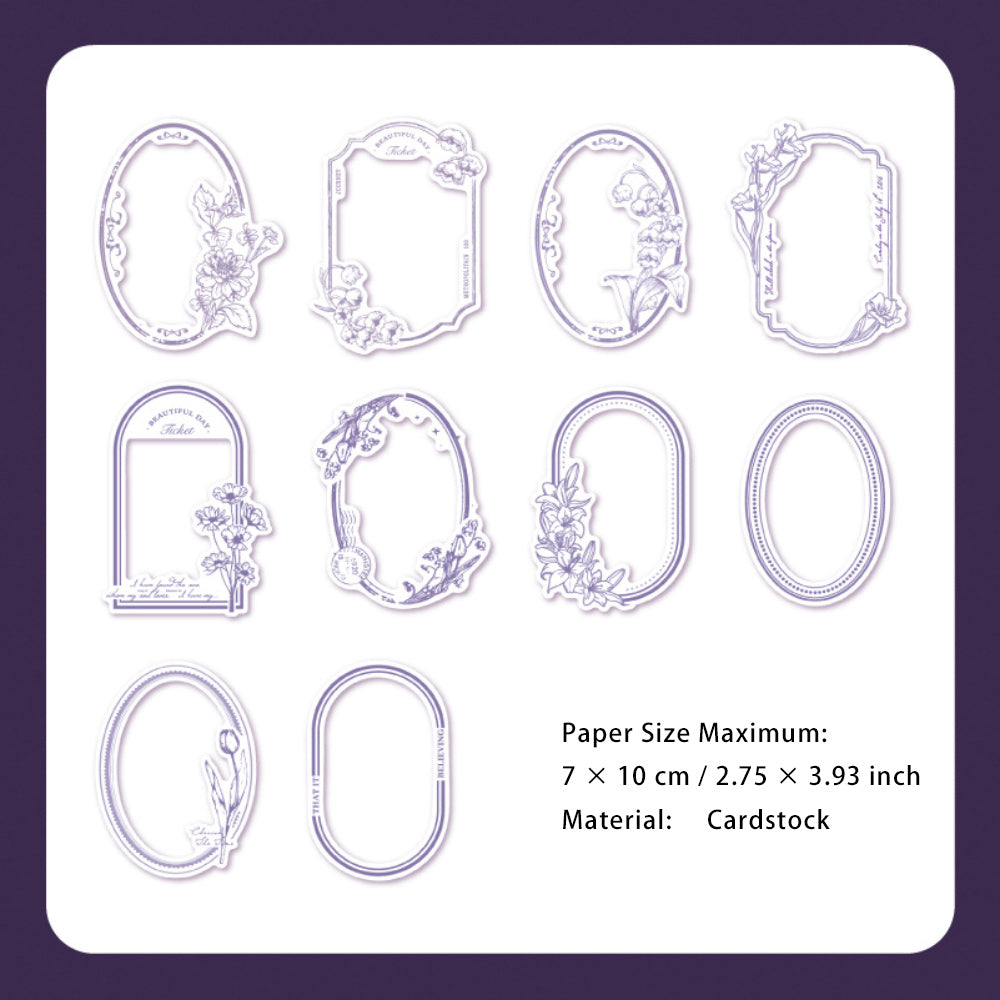 30 Pcs Cutout Frame Cardstock Paper MCSF