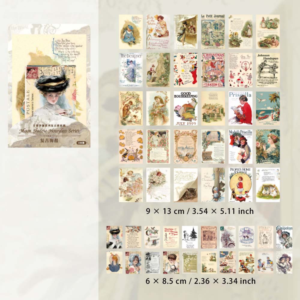 100 Sheets Vintage Junk Journal Paper YYSL