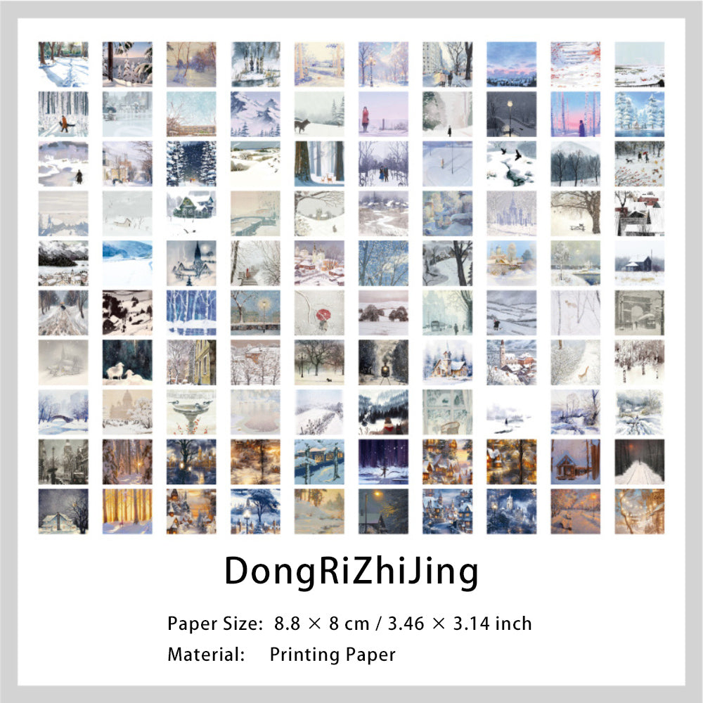100 Sheets Natural Landscape Scrapbook Paper ZRRK