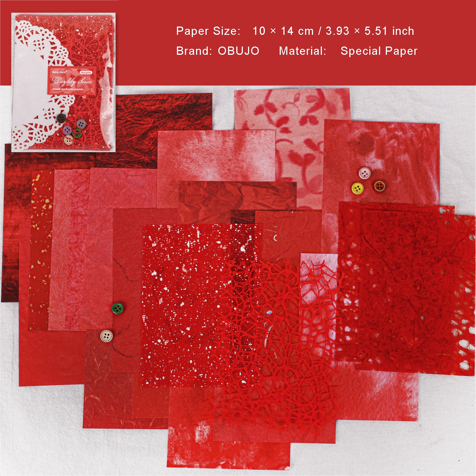 32 Sheets Texutered Scrapbook Paper XCXL