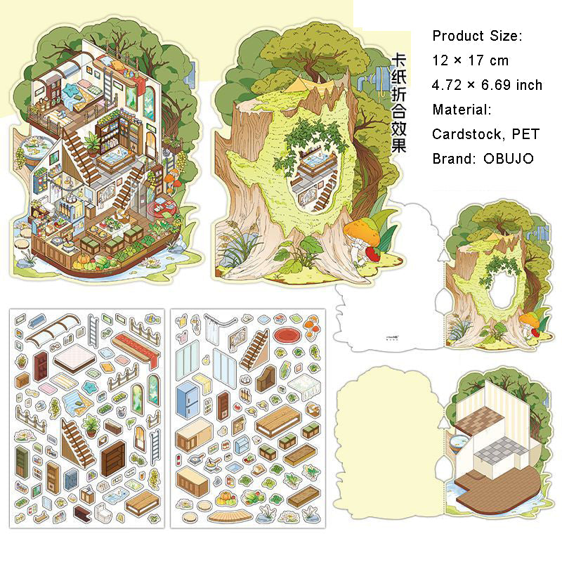 3D Shop Scene Diy Stickers Kit JRYYZ