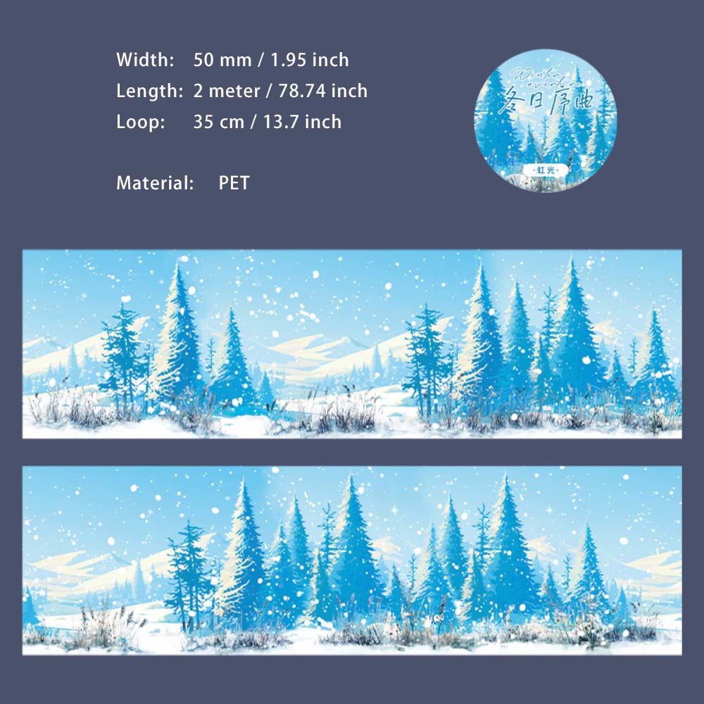 1 Roll Winter Landscape PET Tape DRXQ