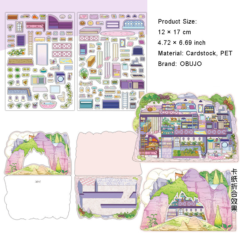 3D Shop Scene Diy Stickers Kit JRYYZ