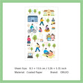 1 Sheet Daily Calender Planner Stickers DZTX