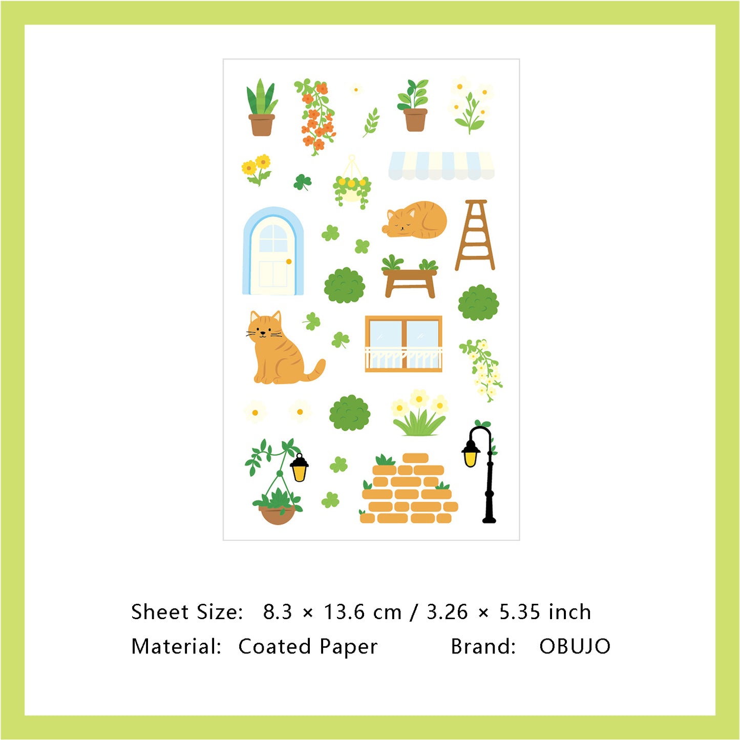 1 Sheet Daily Calender Planner Stickers DZTX