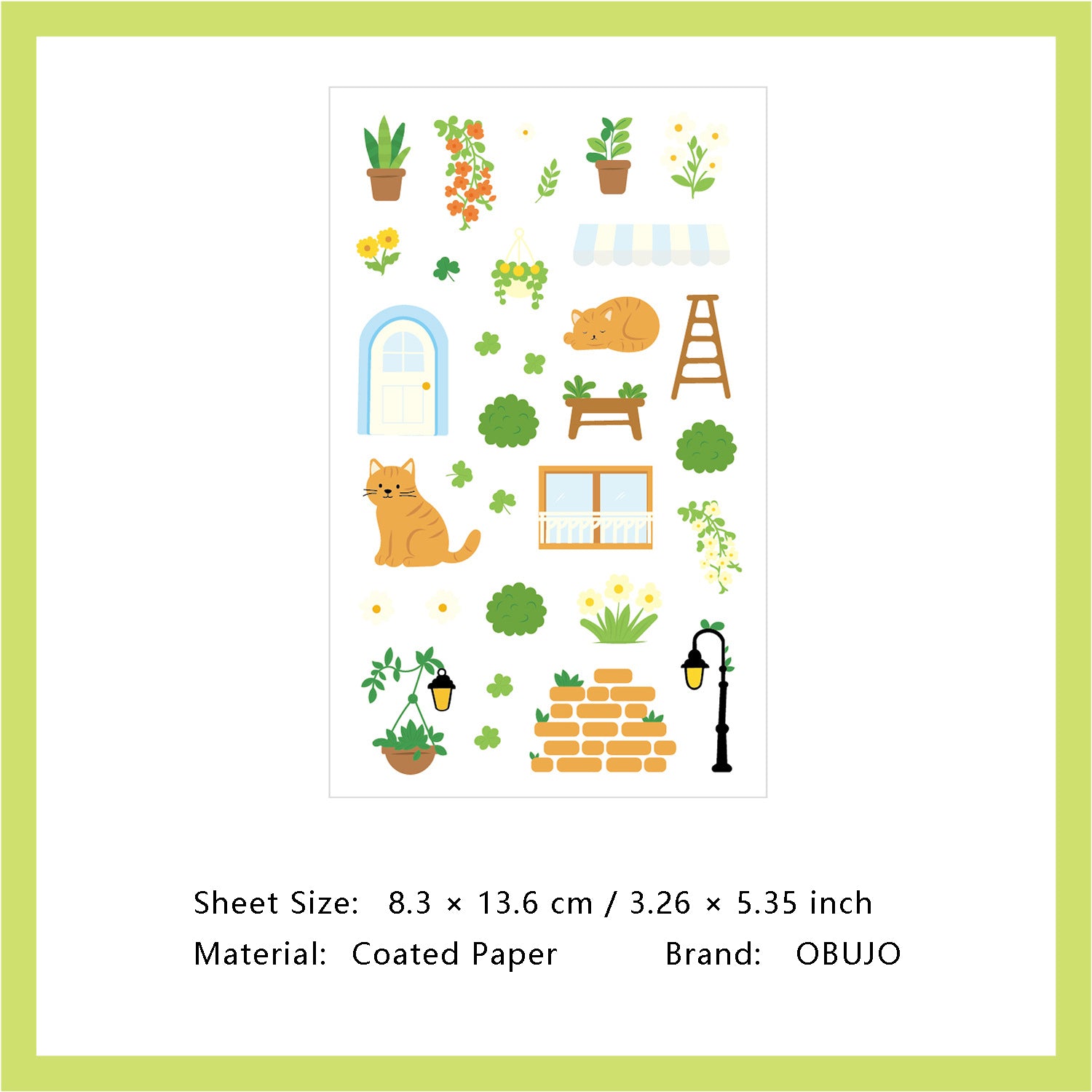 1 Sheet Daily Calender Planner Stickers DZTX