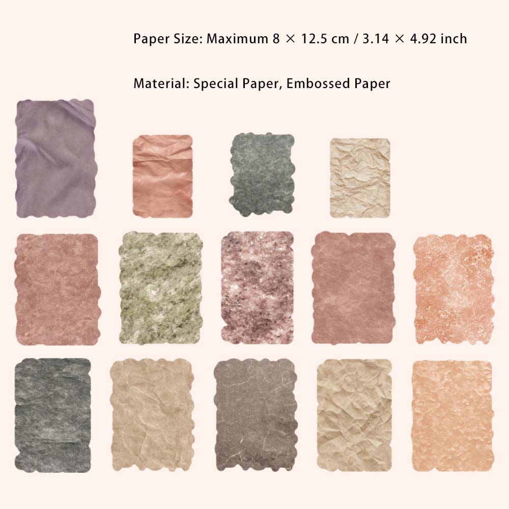 28 Sheets Embossed Paper and Scrapbook Paper QTGJ