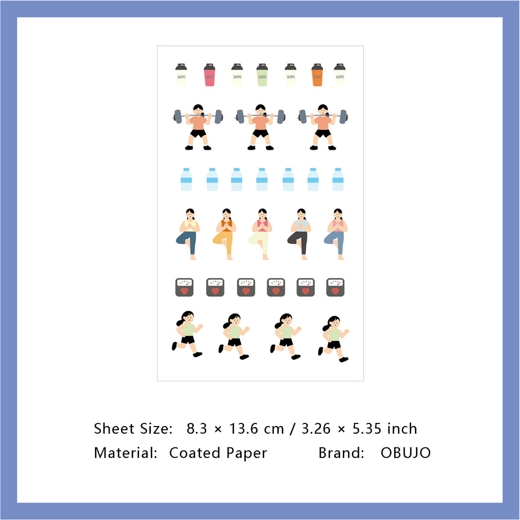 1 Sheet Daily Calender Planner Stickers DZTX