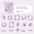 15 Pcs Flower Theme PET Stickers HYSJ