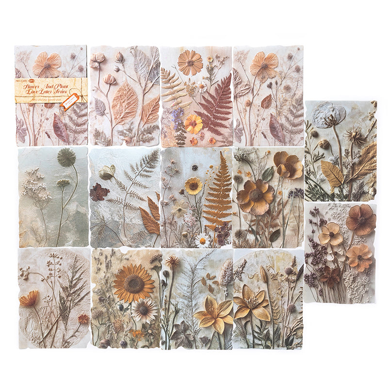 23 Pcs Botanical Relief Journal Paper REP06