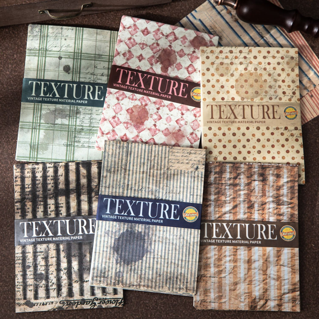 30 Pcs Vintage Fabric Themed Journal Paper SGZW