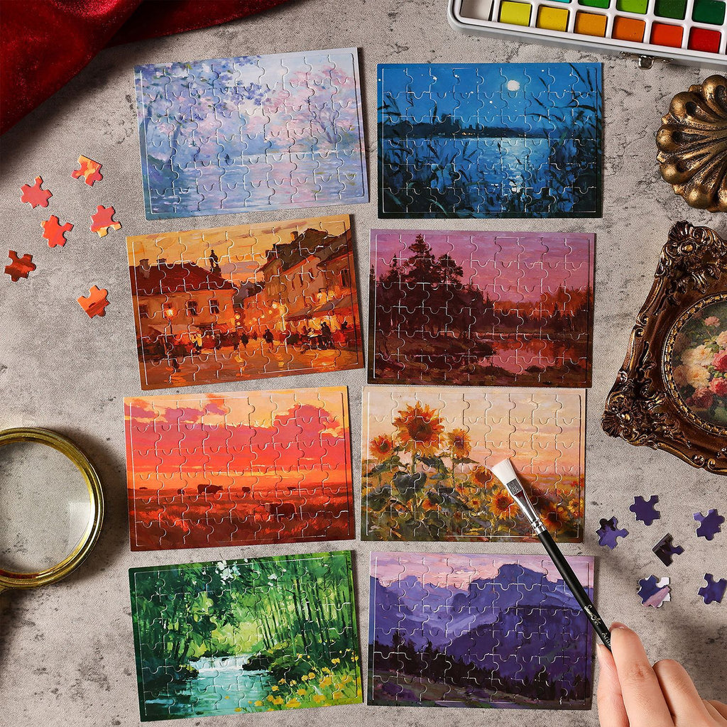 Monet's Art Themed DIY Puzzle Stickers MNYX