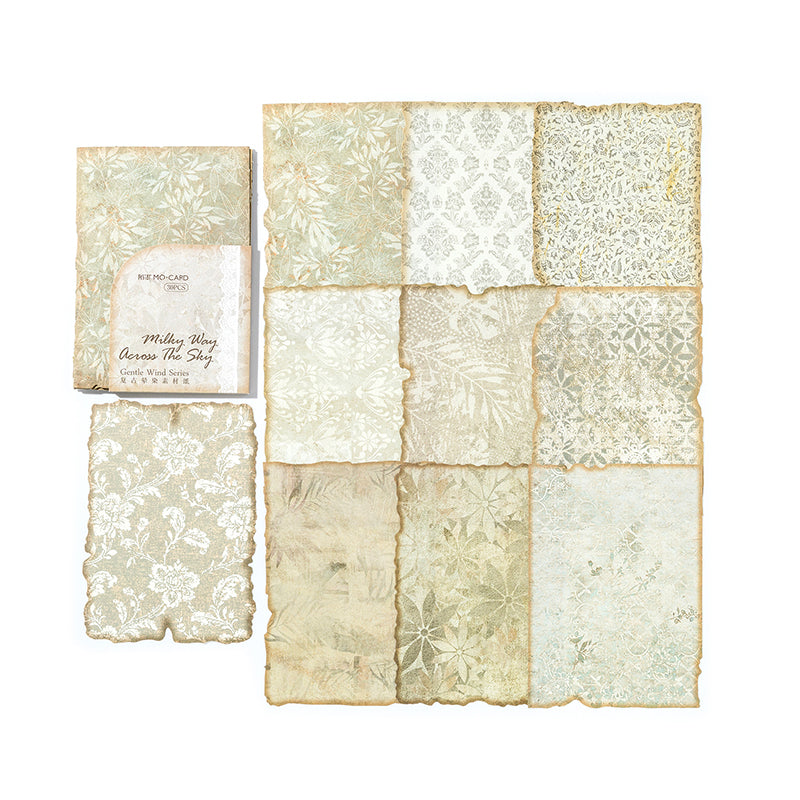 30 Pcs Shabby Chic Floral Journal Paper SBP05