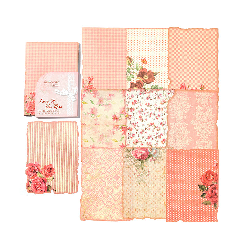 30 Pcs Shabby Chic Floral Journal Paper SBP03