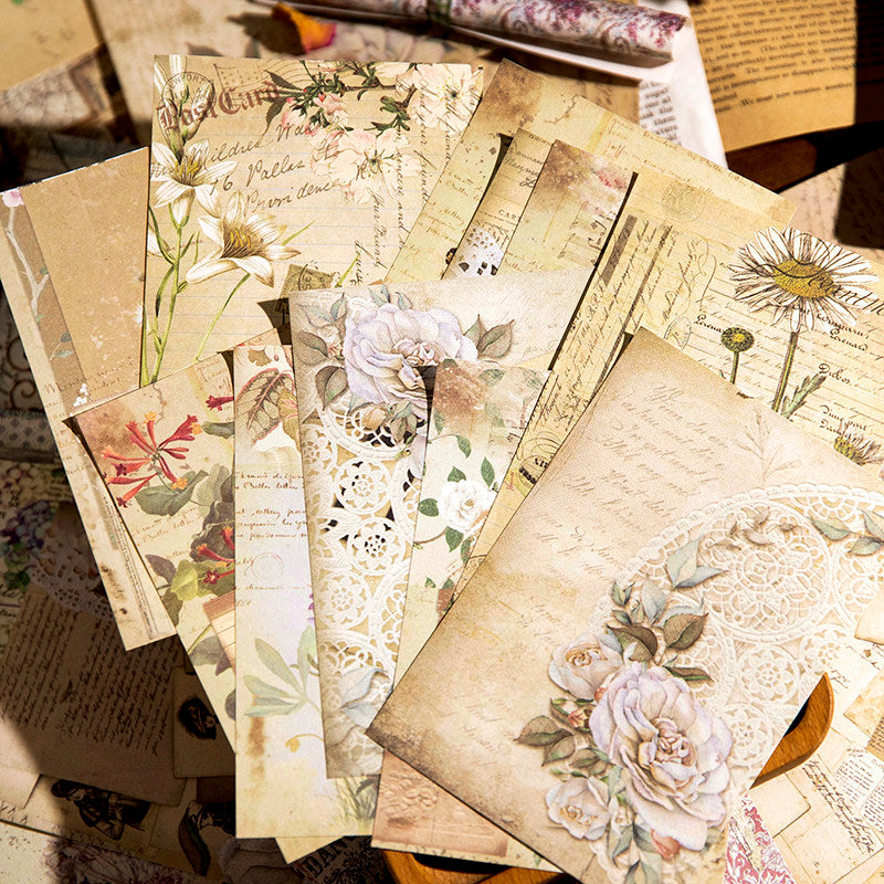 30 Sheets Vintage Journal Paper YGKB