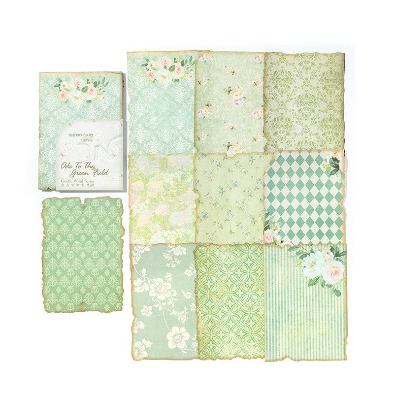 30 Pcs Shabby Chic Floral Journal Paper SBP06