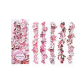 10 Pcs Vintage Baroque Relief Floral Kraft Stickers - Pink