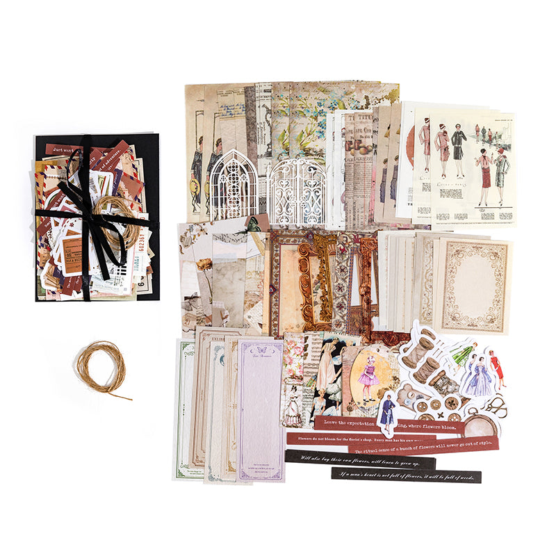 85 Pcs Roaring Twenties Flapper Junk Journal Kit