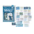 50 Pcs Vintage Quote Speckled Paper Stickers - Breeze