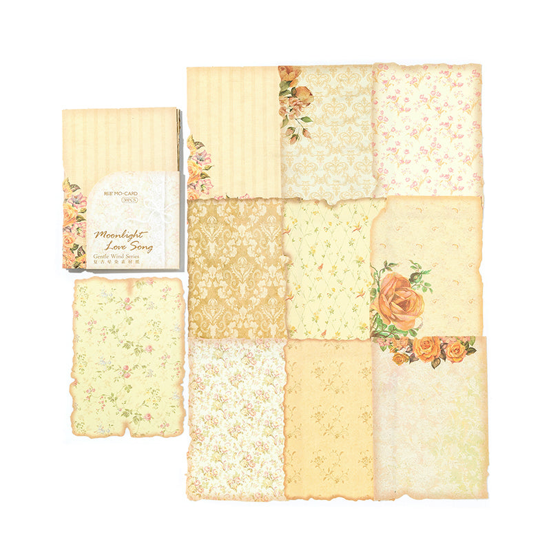 30 Pcs Shabby Chic Floral Journal Paper SBP02