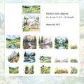 30 Pcs Forest Mountain PET Stickers SLZRCS