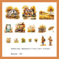 15 Pcs Seasonal Garden PET Stickers GBWH