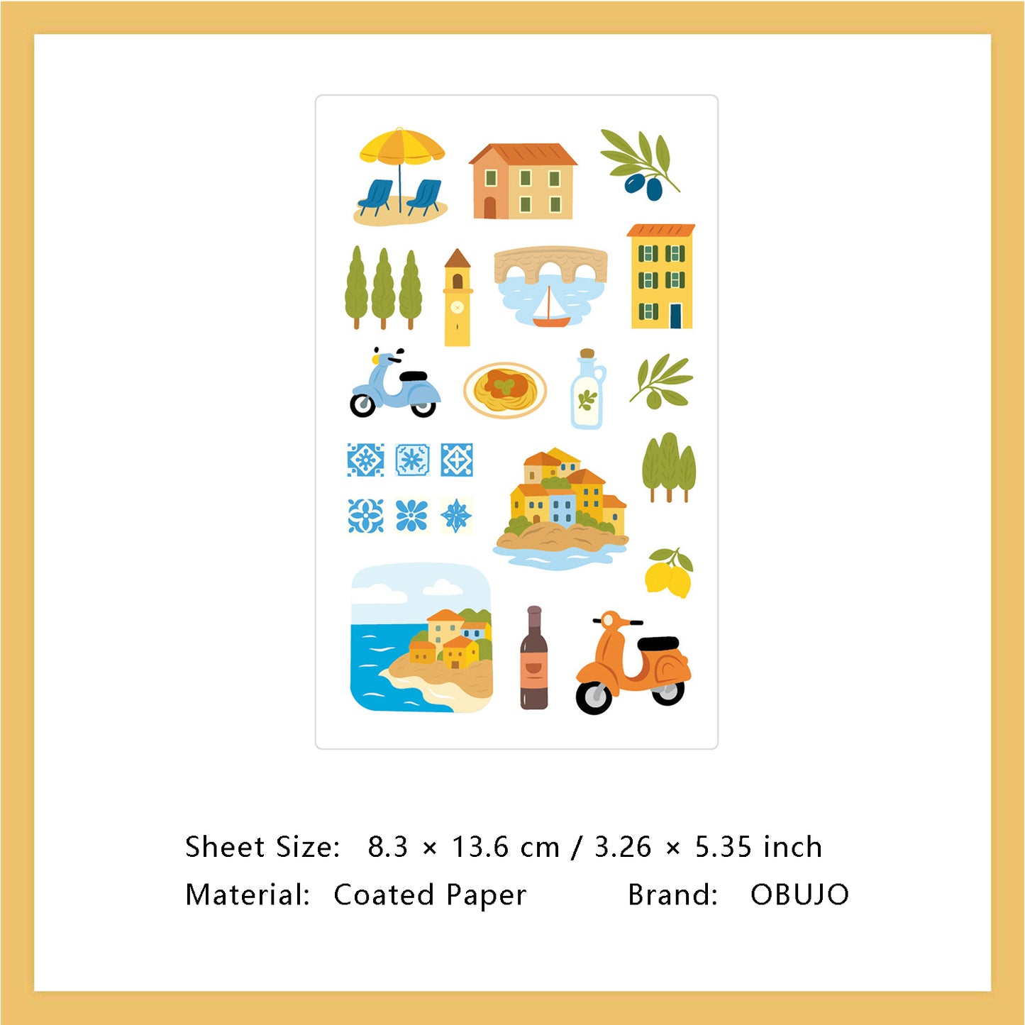 1 Sheet Daily Calender Planner Stickers DZTX