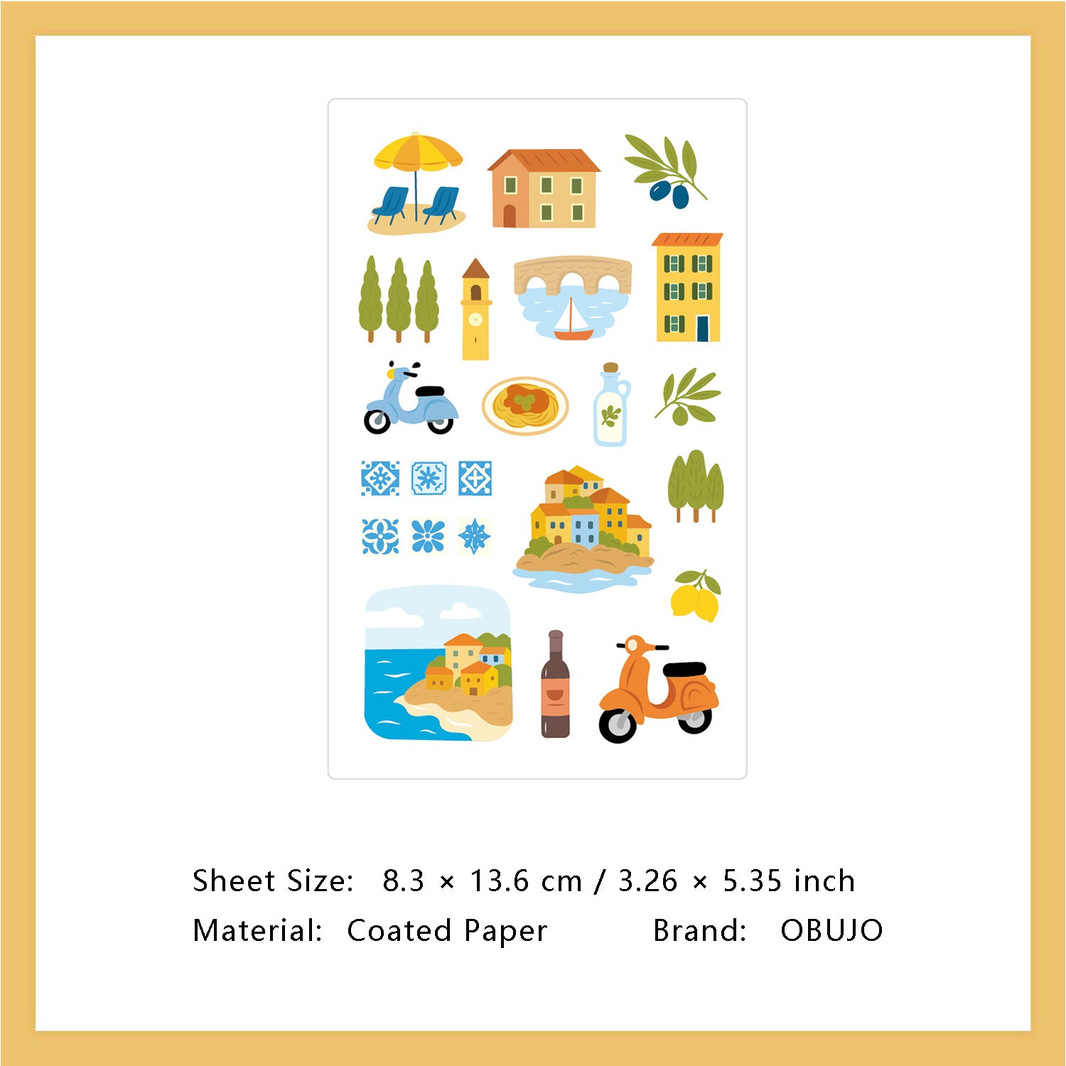 1 Sheet Daily Calender Planner Stickers DZTX