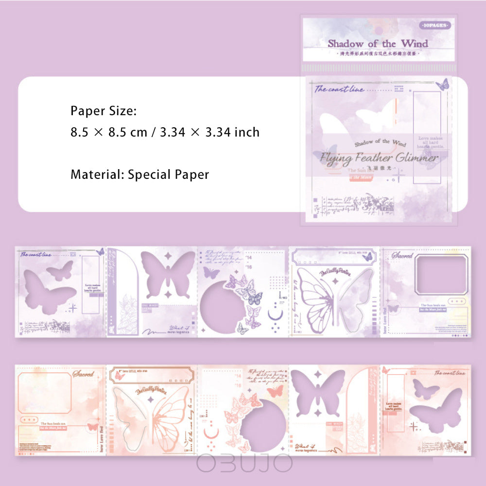 10 Sheets Cutout Notepad Paper QGLY