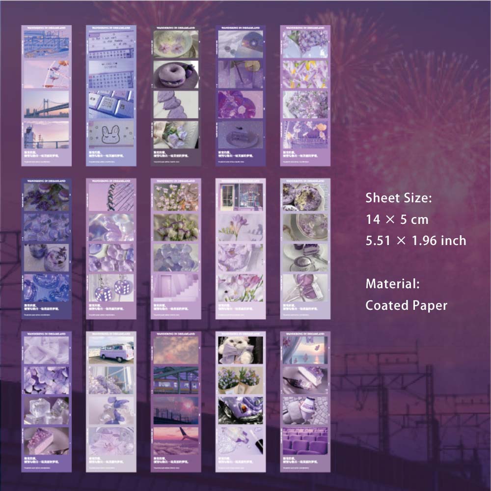 15 Sheets Photo Art Stickers Book ZCSJ