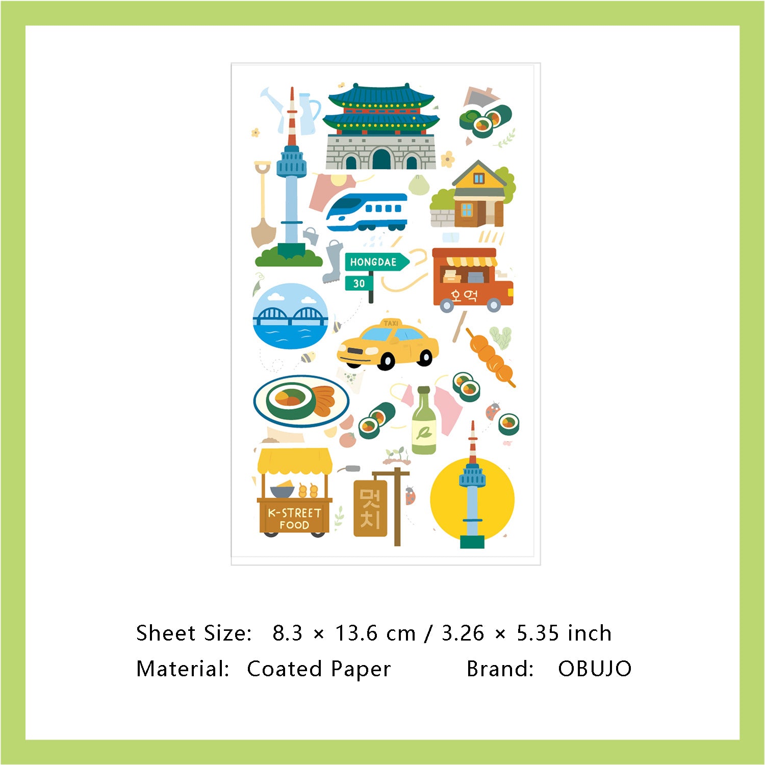 1 Sheet Daily Calender Planner Stickers DZTX