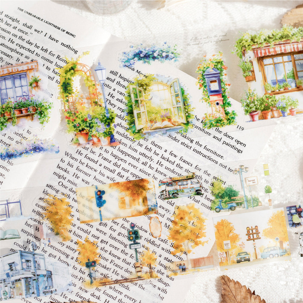 1 Roll Pre-cut Travel PET Stickers Tape YGSM