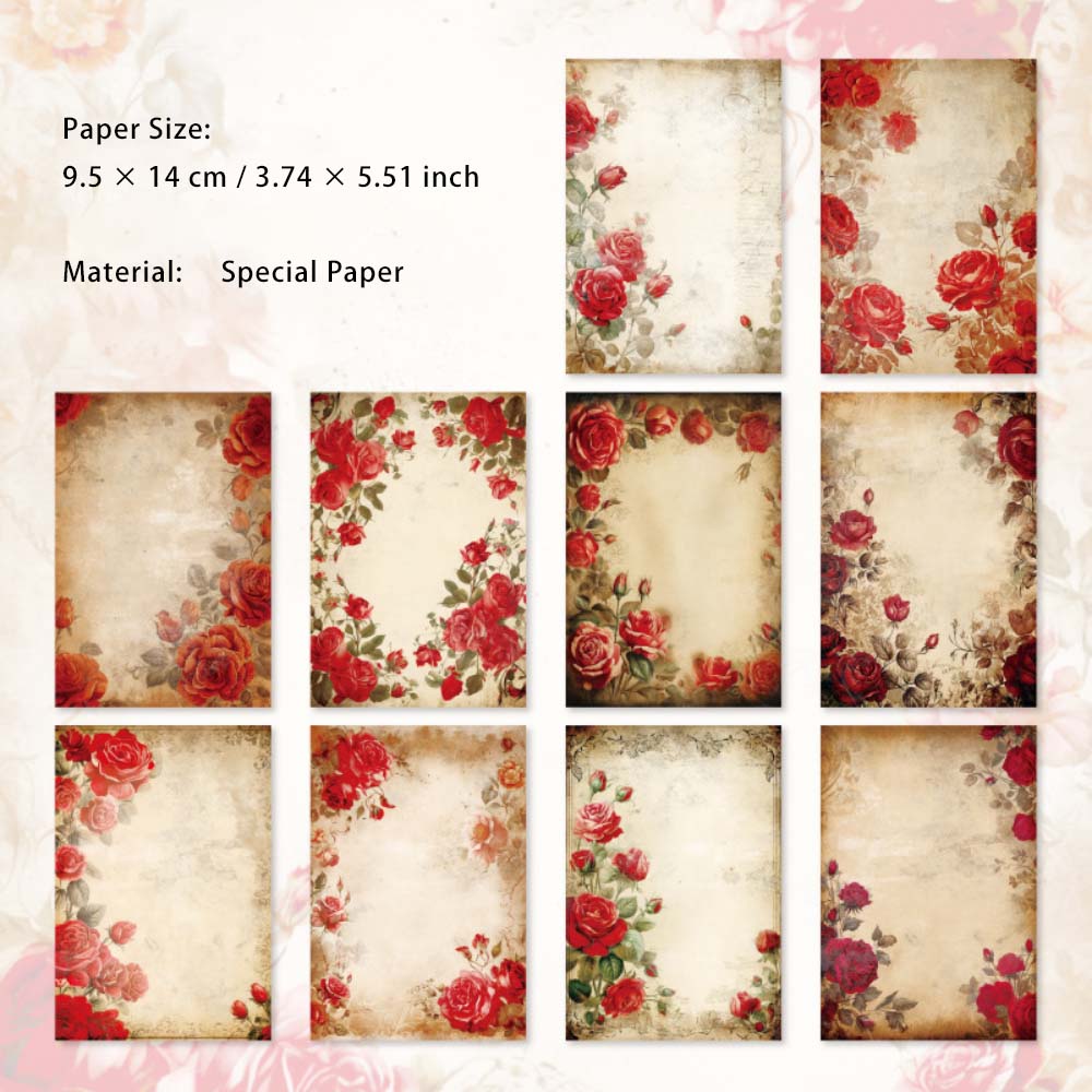 30 Sheets Floral Scrapbook Paper HFMG